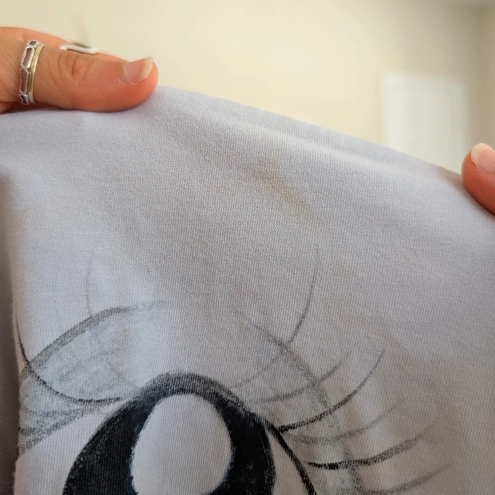 Brandy Melville Gray Eye-Graphic Strapless Tube Top - Picture 7 of 9